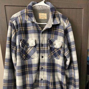Boston Traders Men's Sherpa Lined Shirt Size Large
